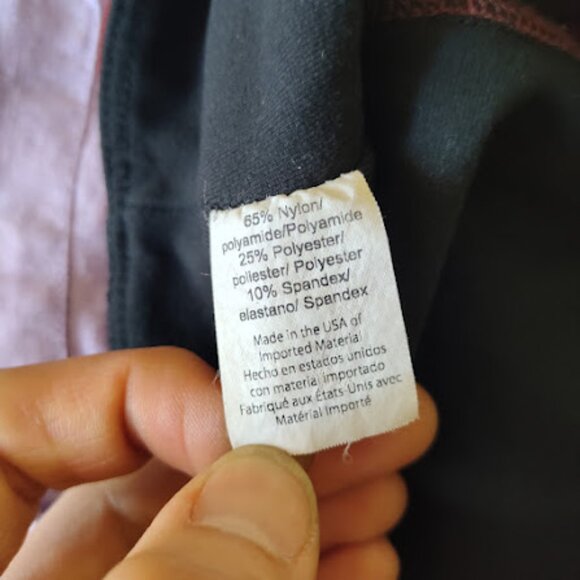 BEYOND YOGA | Maroon High Waist Horizontal Striped Yoga Leggings Chevron Ankle S - Picture 10 of 11